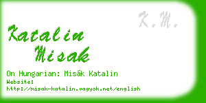 katalin misak business card