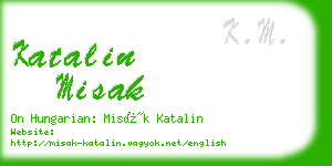 katalin misak business card